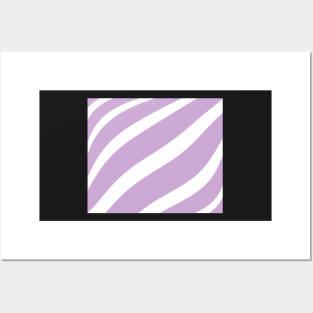 Abstract pattern - purple and white. Posters and Art